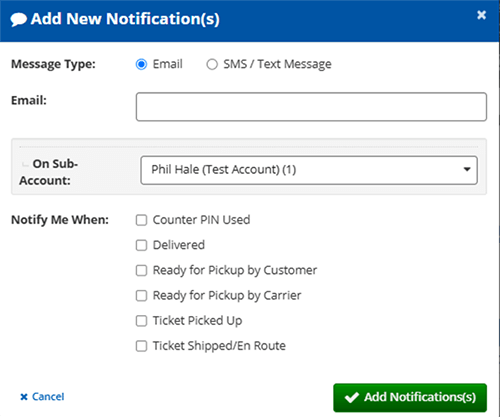 Add a Notification